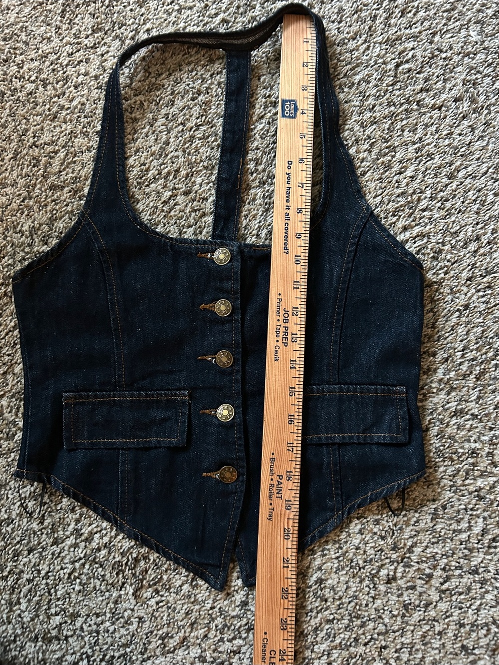 NWOT …LIONESS NYC HALTER TOP DARK DENIM WOMEN’S Size M - Picture 8 of 8